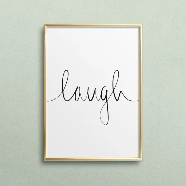 Typography Art Poster Print, Happy Family Friends