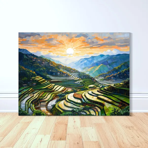 Banaue Rice Terraces Sunrise Art Print