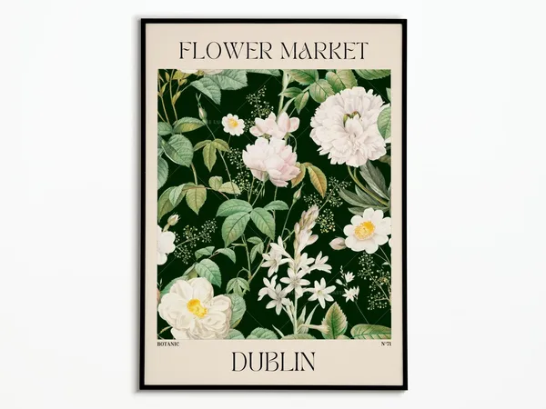 Flower Market Personalized Gift Idea Poster