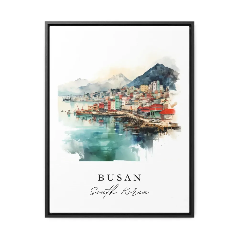 Busan Traditional Travel Art, South Korea Travel Poster - Image 3