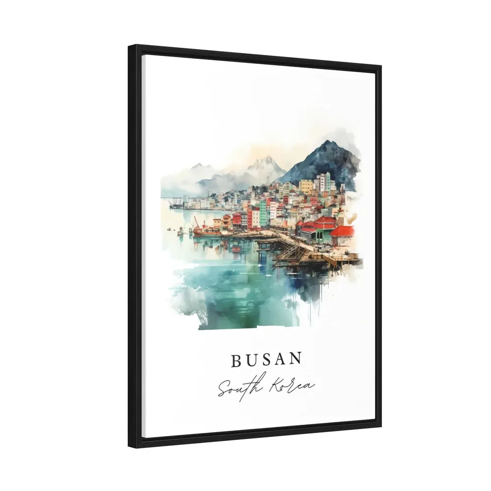 Busan Traditional Travel Art, South Korea Travel Poster - Image 2