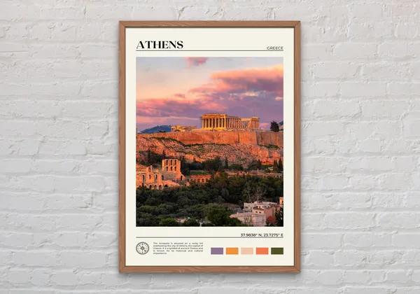 Athens Photo, Greece Travel Poster