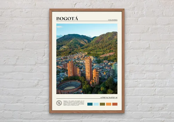 Bogota Real Photo Poster, Colombia South America