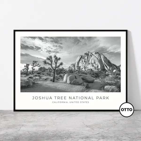 Joshua Tree National Park Travel Poster, California