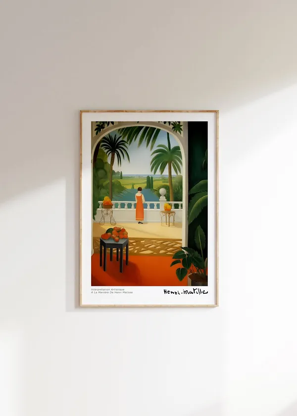 Henri Matisse-Inspired Minimalist Poster Art Print