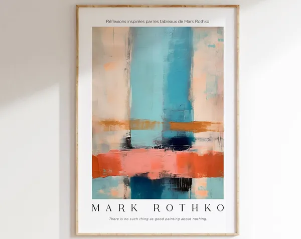 Mark Rothko Exhibition Poster, Museum Wall Art