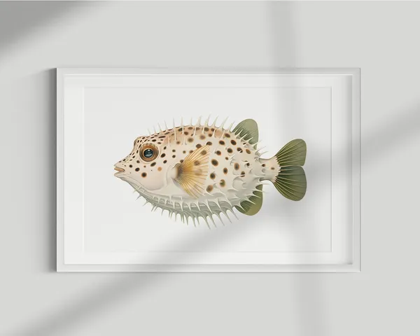 Pufferfish Vintage Illustration Art Print