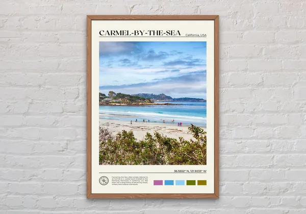 Carmel By The Sea Travel Poster, California