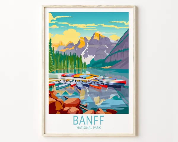 Banff National Park Travel Poster