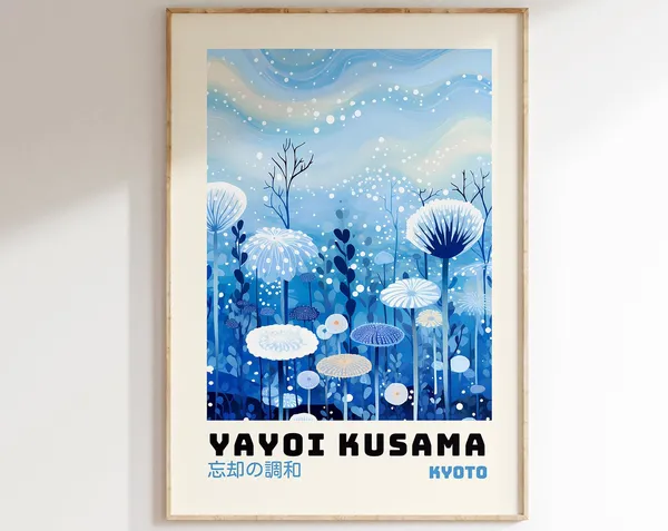 Yayoi Kusama Japanese Home Decor Poster Print