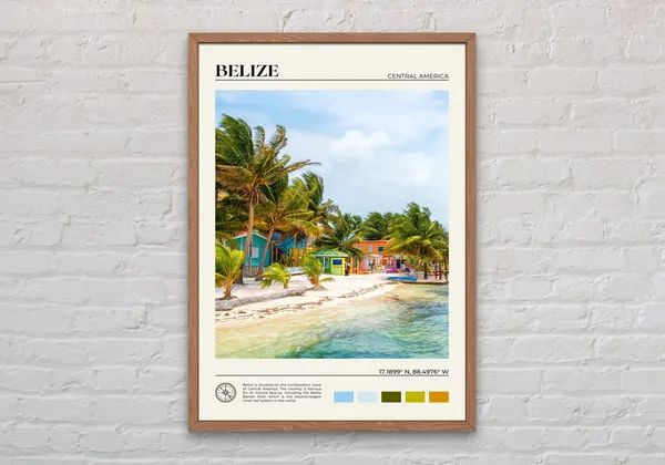 Belize Real Photo Wall Art Print