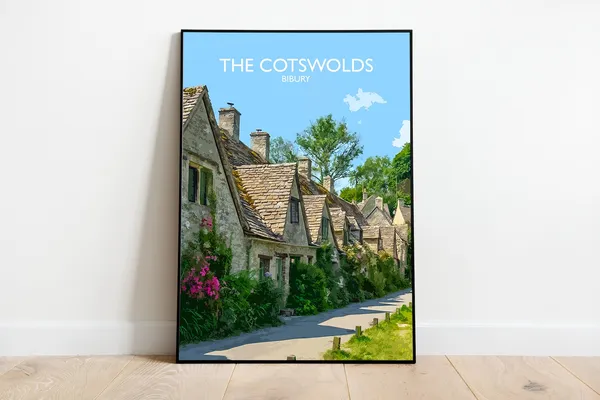Bibury Arlington Row, The Cotswolds Poster Print