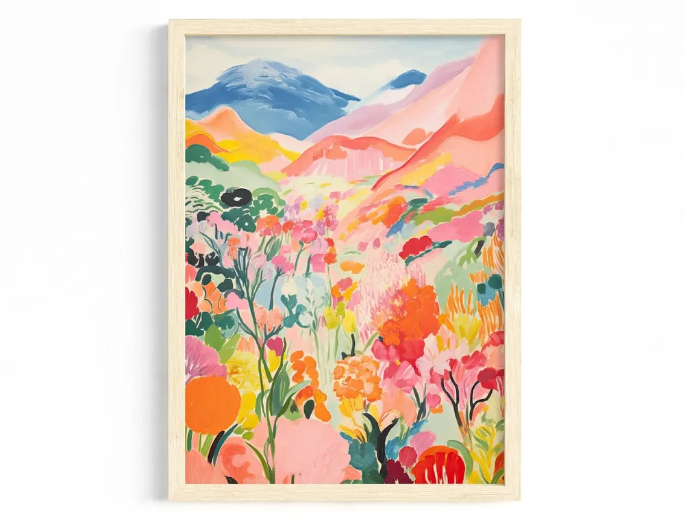 Colorful Abstract Landscape Poster