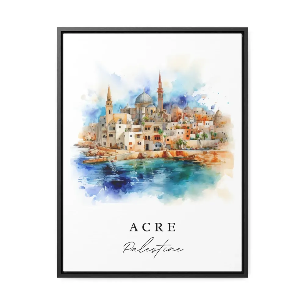 Acre Traditional Travel Poster, Custom Text Print - Image 3