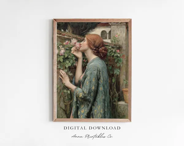 The Soul of the Rose, Vintage Waterhouse Art Print