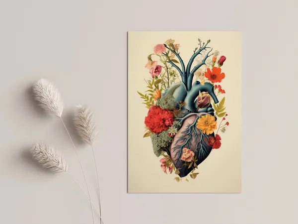Living Room Botany Illustration Lungs Nature Art Print