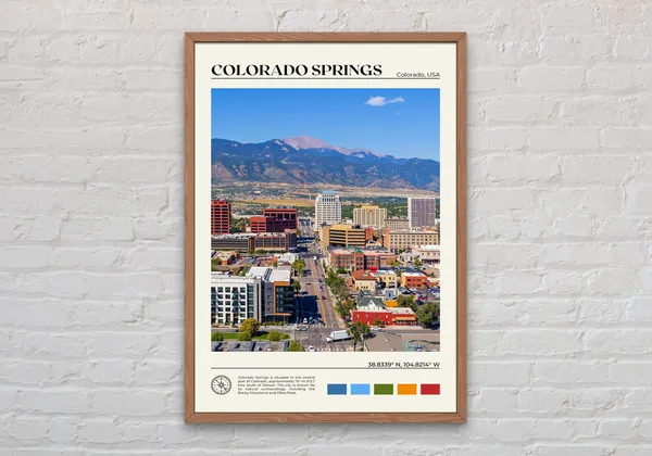 Colorado Springs Real Photo Travel Poster