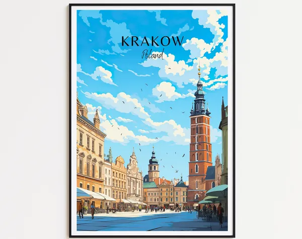 Krakow Home Decor Travel Memory Art Print