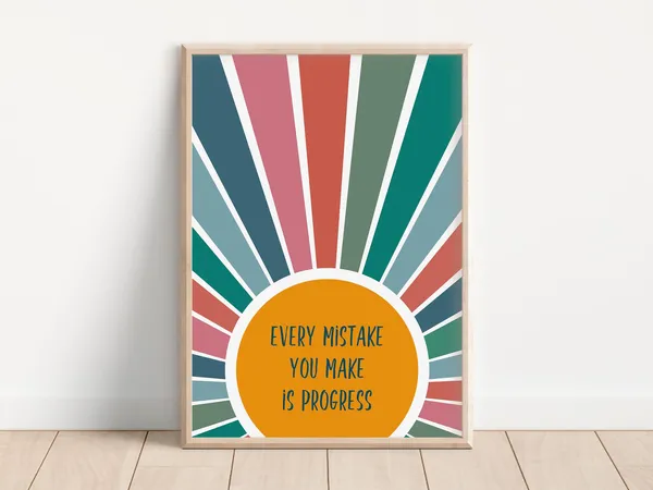 Growth Mindset Poster, Classroom Decor Art Print