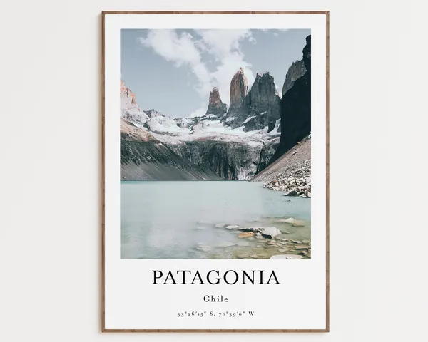 Patagonia Modern Minimalist Art Print