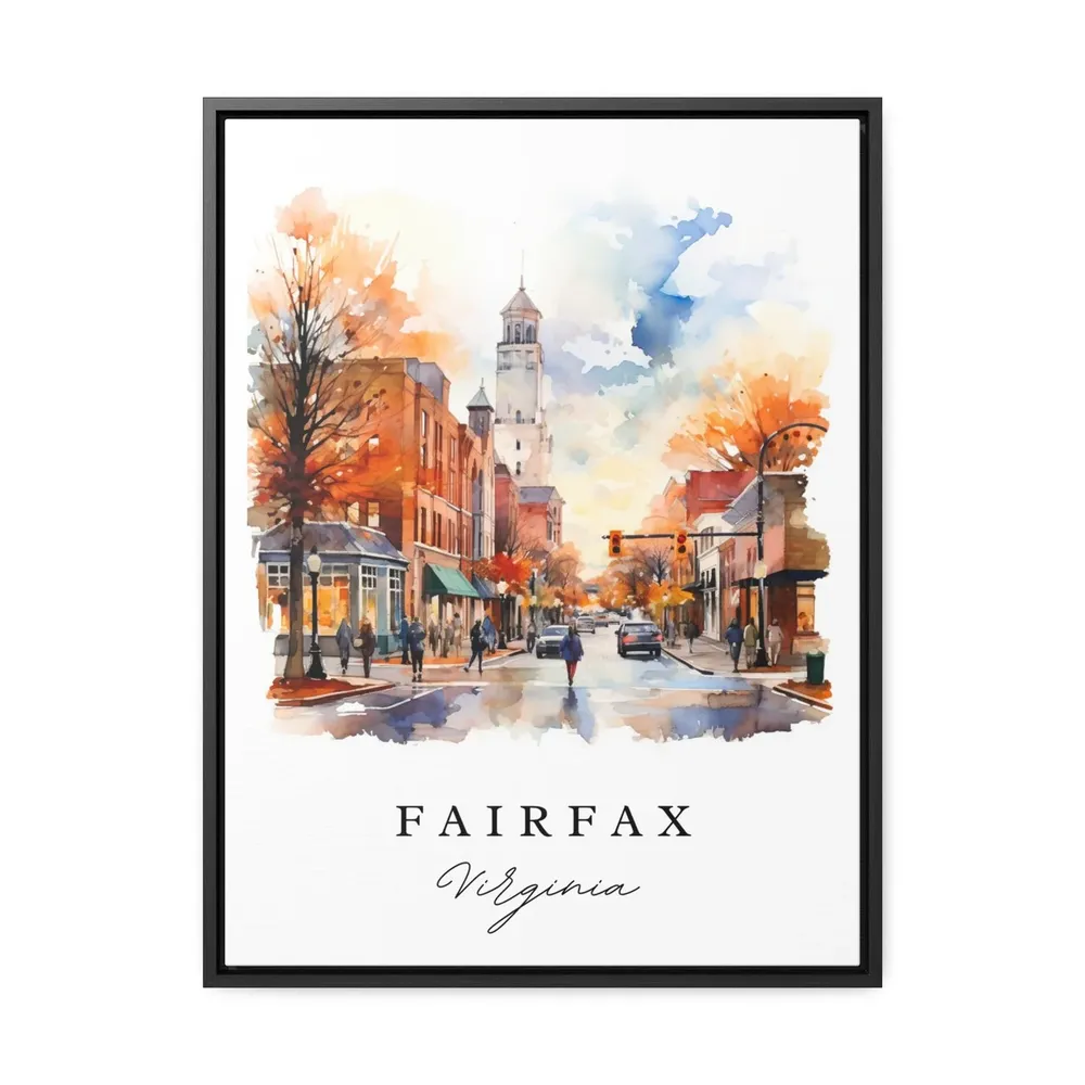 Fairfax Traditional Travel Poster Print, Virginia - Image 3