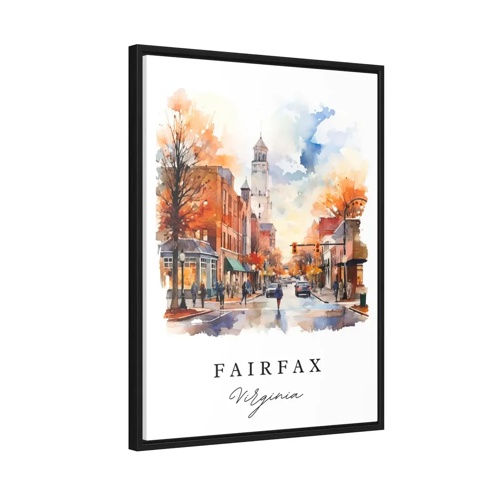 Fairfax Traditional Travel Poster Print, Virginia - Image 2