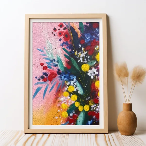 Australian Acacia Wattle Delight Abstract Art Print