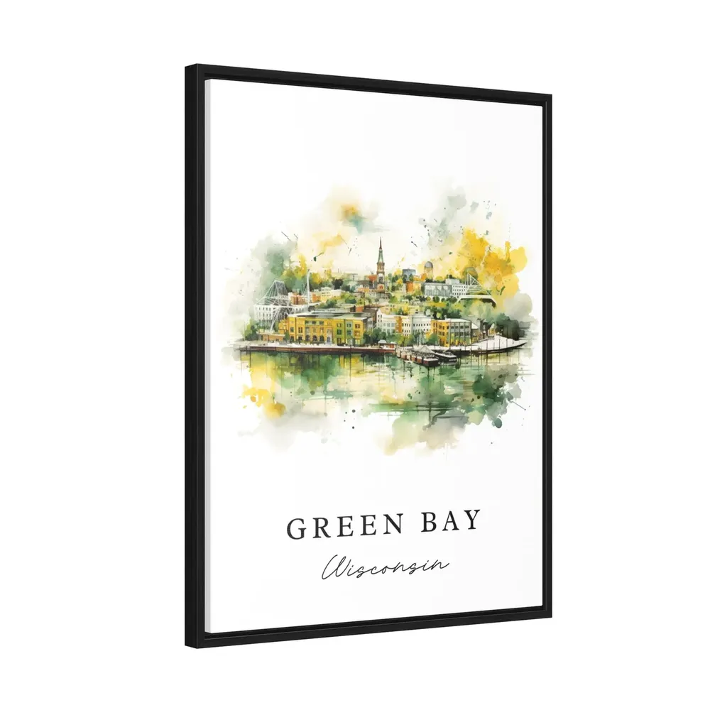 Green Bay Traditional Travel Poster, Wisconsin - Image 2