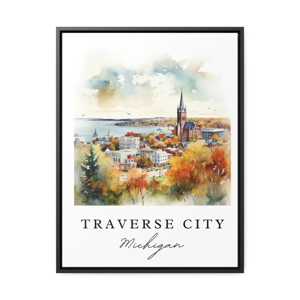 Traverse City, MI Travel Poster Print - Image 3