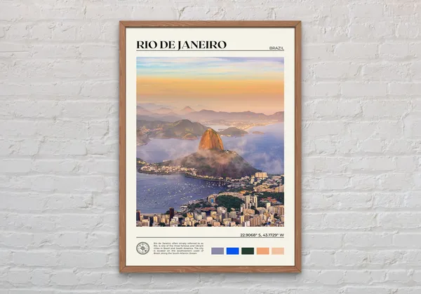 Rio De Janeiro Travel Poster, Brazil Photo Art