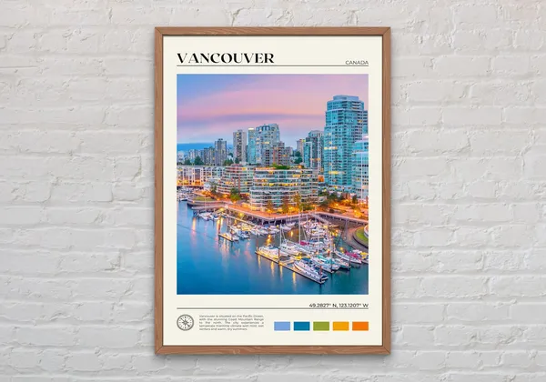 Vancouver Real Photo Travel Poster