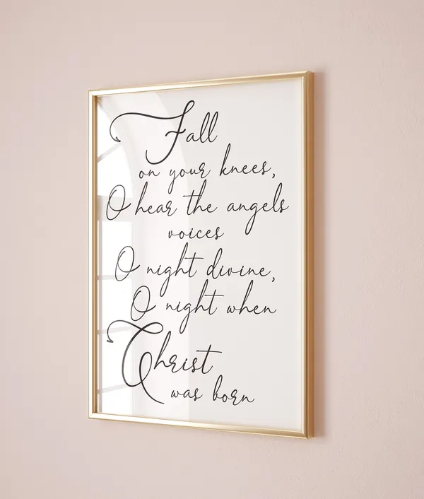 O Holy Night Christian Christmas Art Print