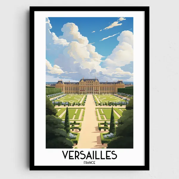 Versailles Travel Poster, France Wall Art Print