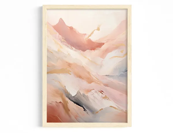 Scandi Minimalist Abstract Landscape Art Print