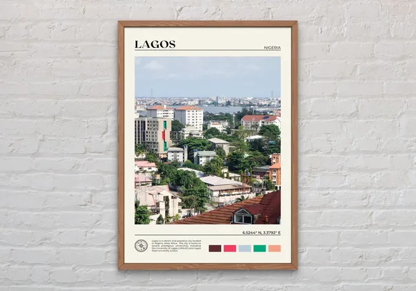 Lagos Real Photo Art Print, Nigeria Wall Decor