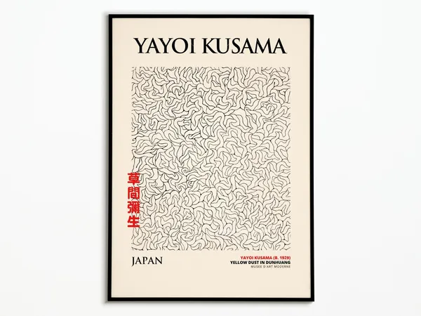 Yayoi Kusama Art Print, Poster Decoration