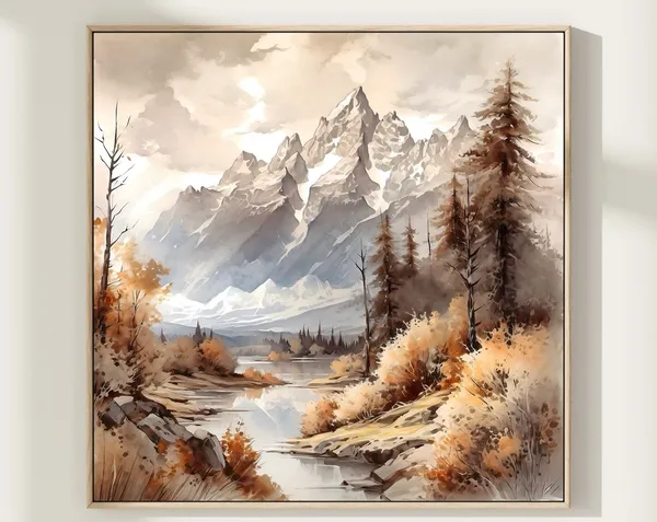 Grand Teton National Park Travel Poster, Wall Art