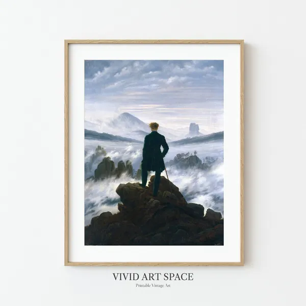 Wanderer Above the Sea of Fog, Classic Art Print