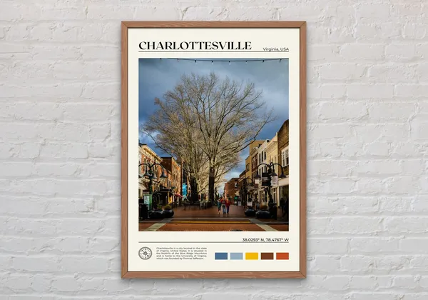 Charlottesville Photo Art Print, Wall Decor