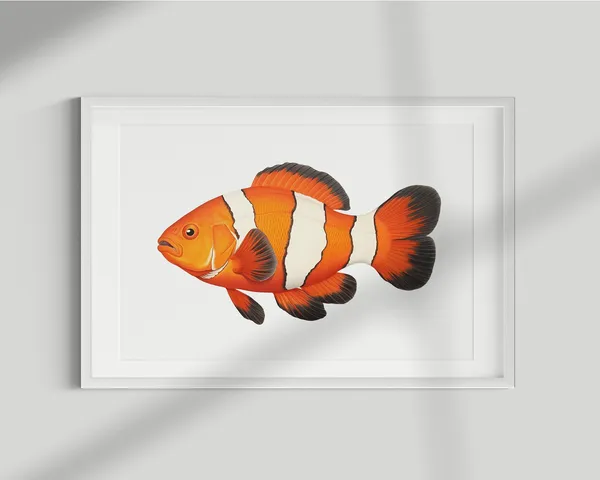 Clownfish Vintage Illustration Art Print