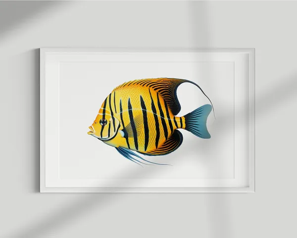 Angelfish Vintage Illustration Art Print