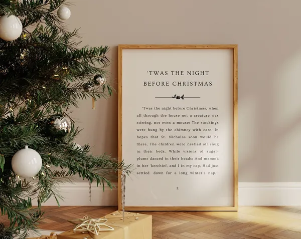 Twas The Night Before Christmas, Christmas Story Poster