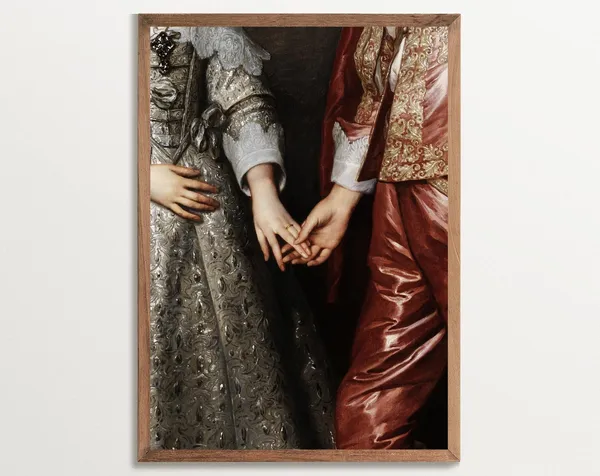 Antique Portrait Print, Royal Baroque Art Print