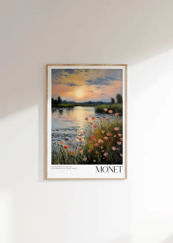 Claude Monet Mid-Century Modern Art Print