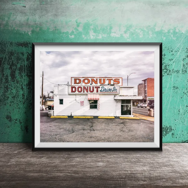 Donut Drive In, St Louis Restaurant Wall Art Print