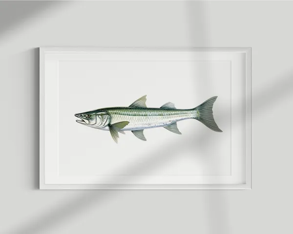 Barracuda Vintage Illustration Art Print