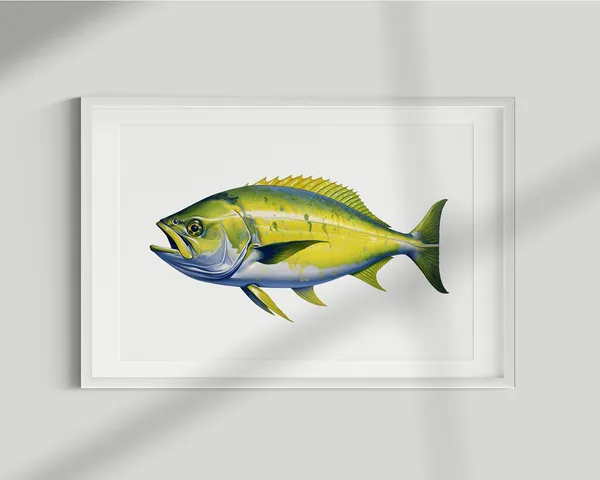 Mahi Mahi Vintage Illustration Fish Poster