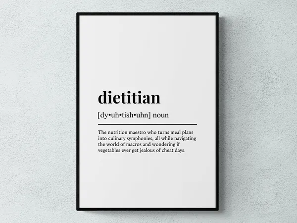 Dietitian Funny Definition Quote Poster Print