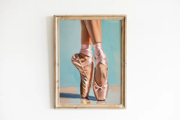 Ballerina Painting, Coquette Aesthetic Art Print