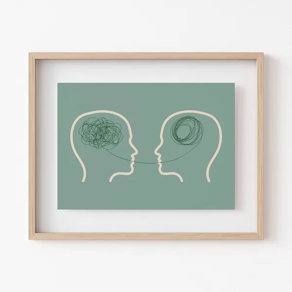 Talking Therapy Poster, Psychology Office Wall Art